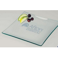 Square Bent Glass Serving Tray